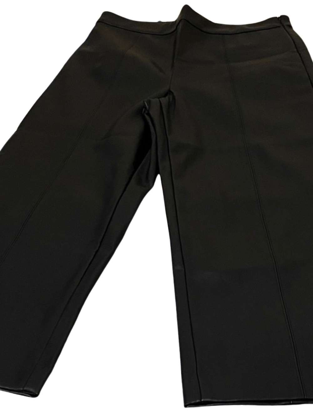 NWT Ann Taylor Women's Dark Heather Gray Wide Leg Cropped Pants